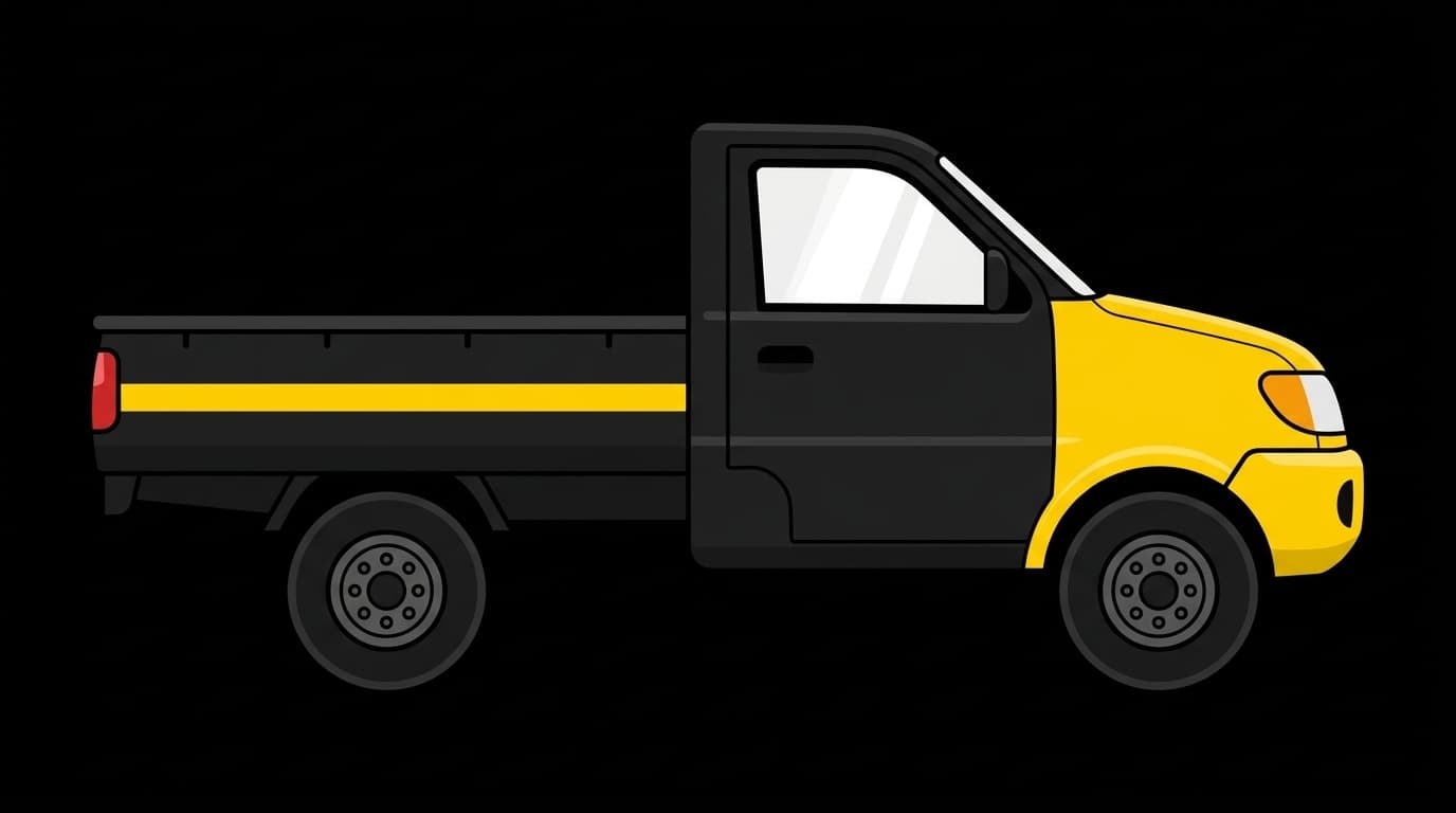 Illustration of a YellowPilot pickup vehicle